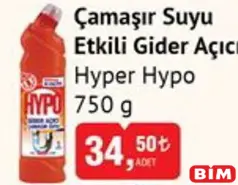 HYPER HYPO ÇAMAŞIR SUYU ETKİLİ GİDER AÇICI 750 G